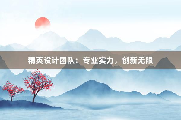 精英设计团队：专业实力，创新无限